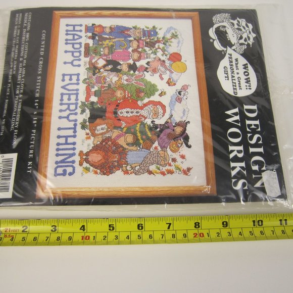 1994 Design Works #9380 Happy Everything All Holidays Counted Cross Stitch - NEW - Picture 7 of 8